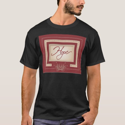 Hoffnung im Rot - Titus 2:13 T-Shirt (Vorderseite)
