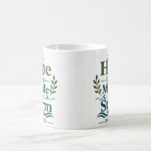 Hoffnung im Sturm Feste Hoffnung Zitat Kaffeetasse (Mittel)