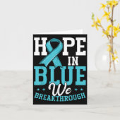 Hoffnung in Blau wir Durchbruch Prostatakrebs Awar Karte (Gelbe Blume)