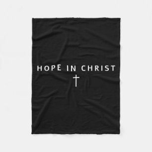 Hoffnung in Christus Männer Frauen Christen Kreuz Fleecedecke