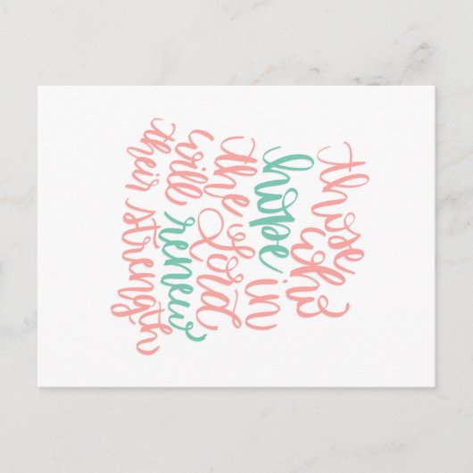 Hoffnung in der Lord Postcard Postkarte (Vorderseite)