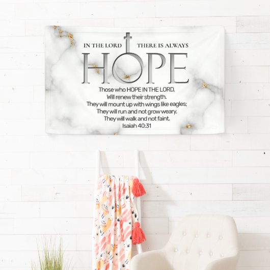 Hoffnung in der Lord Scripture Verse Isaiah 40:31 Banner (Insitu)