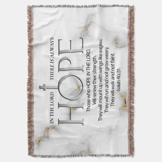 Hoffnung in der Lord Scripture Verse Isaiah 40:31 Decke (Vorderseite Vertikal)