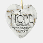 Hoffnung in der Lord Scripture Verse Isaiah 40:31 Keramik Ornament (Rechts)