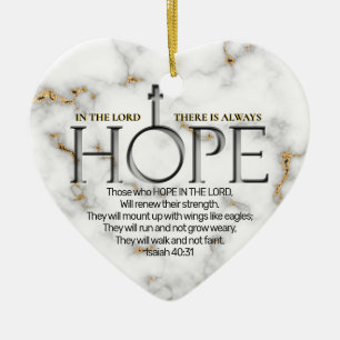 Hoffnung in der Lord Scripture Verse Isaiah 40:31 Keramik Ornament
