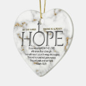Hoffnung in der Lord Scripture Verse Isaiah 40:31 Keramik Ornament (Links)