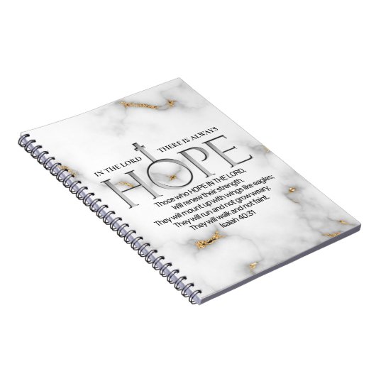 Hoffnung in der Lord Scripture Verse Isaiah 40:31 Notizblock (Rechte Seite)