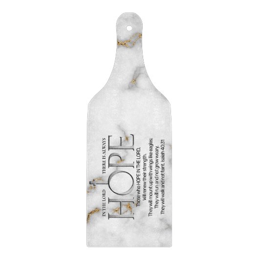 Hoffnung in der Lord Scripture Verse Isaiah 40:31 Schneidebrett (Vorderseite)