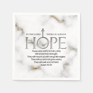 Hoffnung in der Lord Scripture Verse Isaiah 40:31 Serviette