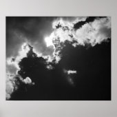 Hoffnung in der Silber-Futter der Wolken. Poster (Vorne)