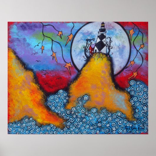 Hoffnung in Isolation Original Lighthouse Poster (Vorne)
