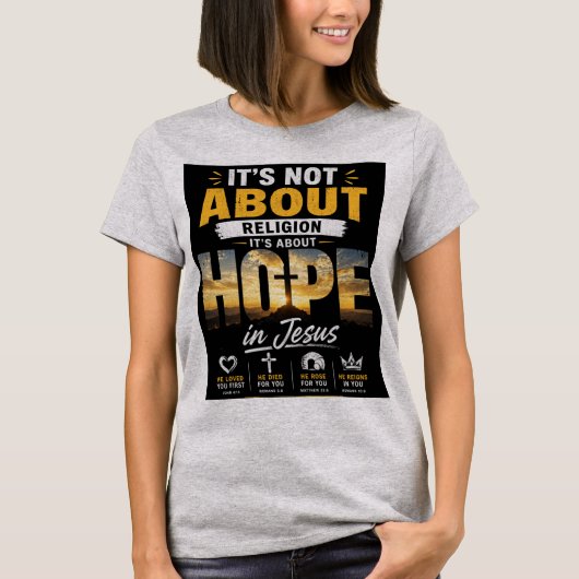 Hoffnung in Jesus T-Shirt (Vorderseite)