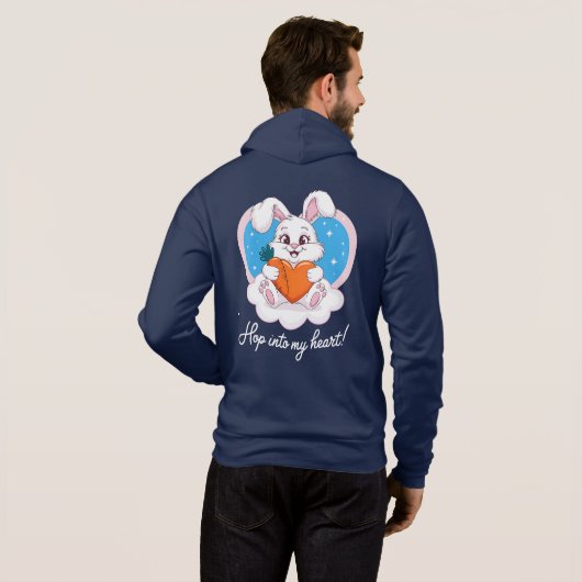 Hoffnung in mein Herz | T-Shirt Hoodie (Schwarz voll)