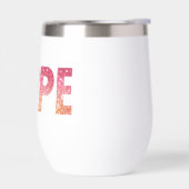 "Hoffnung in rosa Glitzern mit goldenem Herzen" (Links)