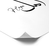 Hoffnung, inspirierend, Minimalistische arabische Poster (Ecke)