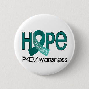 Hoffnung ist 2 PKD von Bedeutung Button