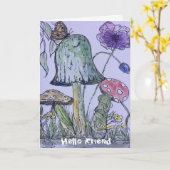 "Hoffnung ist alles gut mit dir" Grußkarte Karte (Gelbe Blume)