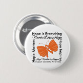 Hoffnung ist alles - Leukämie Bewusstsein Button (Vorne & Hinten)