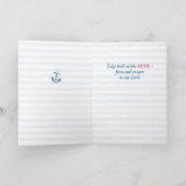 Hoffnung ist Anker mit Herz, religiöse Ermutigung Karte (Innenseite)