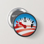 Hoffnung ist auf leerem - Antibarack obama Button (Vorne & Hinten)