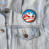 Hoffnung ist auf leerem - Antibarack obama Button (Beispiel)
