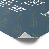 "Hoffnung ist das Ding mit Federn" Art Print Poster (Ecke)