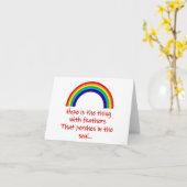 Hoffnung ist das Ding mit Federn Karte (Gelbe Blume)