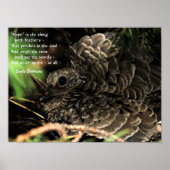 "Hoffnung" ist das Ding mit Federn Poster (Vorne)