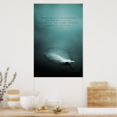 Hoffnung ist das Ding mit Federn Poster (Küche)