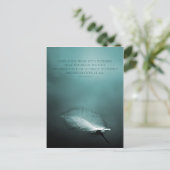 Hoffnung ist das Ding mit Federn Postkarte (Stehend Vorderseite)