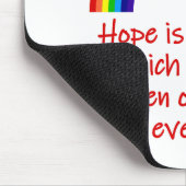 Hoffnung ist das Wort Mousepad (Ecke)