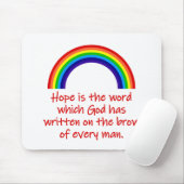 Hoffnung ist das Wort Mousepad (Mit Mouse)
