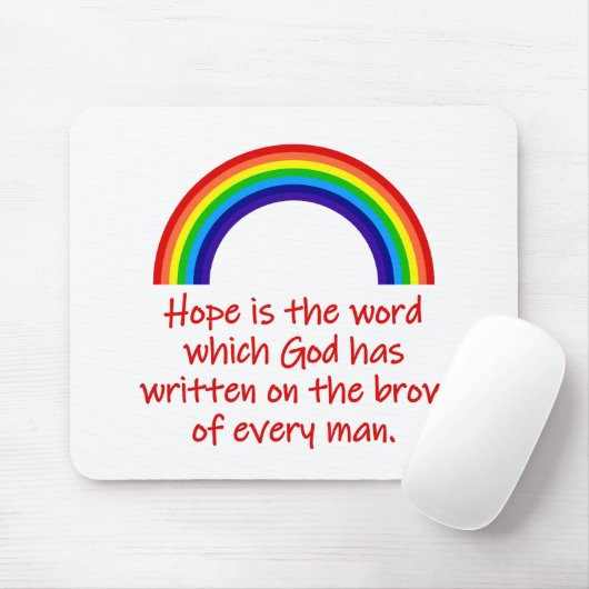 Hoffnung ist das Wort Mousepad (Mit Mouse)