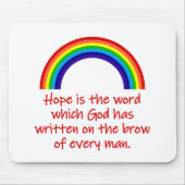 Hoffnung ist das Wort Mousepad (Vorne)