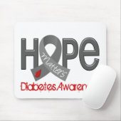 Hoffnung ist Diabetes 2 von Bedeutung Mousepad (Mit Mouse)
