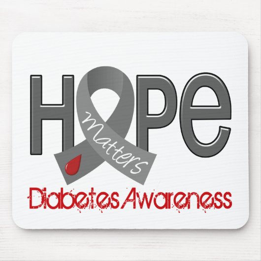 Hoffnung ist Diabetes 2 von Bedeutung Mousepad (Vorne)