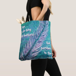 Hoffnung ist die Sache mit Feder-Taschen-Tasche Tasche