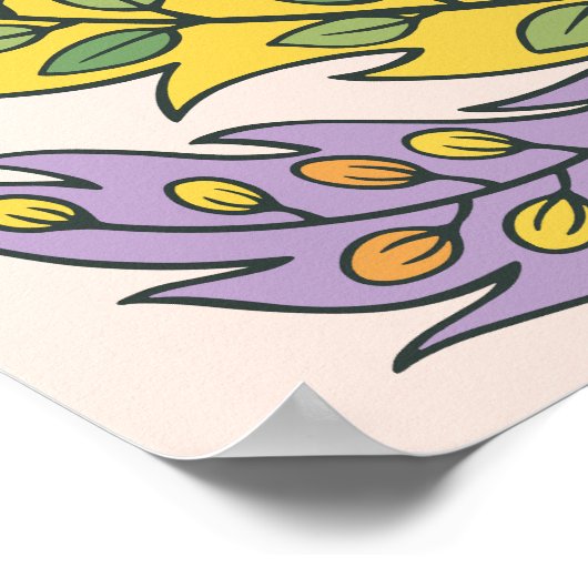 Hoffnung ist die Sache mit Federn Zitat Poster (Ecke)