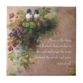 Hoffnung ist die Sache mit künstlerischer Fliese (Vorderseite)