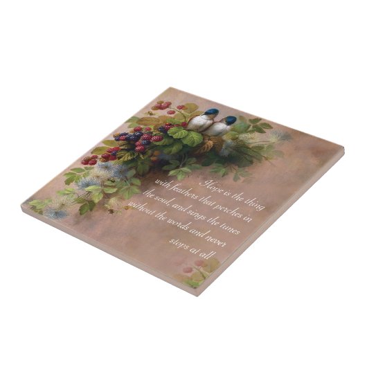 Hoffnung ist die Sache mit künstlerischer Fliese (Seite)