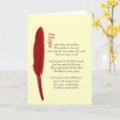 Hoffnung ist die Sache mit motivierend Karte der (Gelbe Blume)