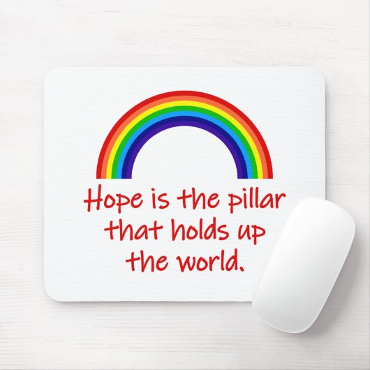 Hoffnung ist die Säule Mousepad (Mit Mouse)