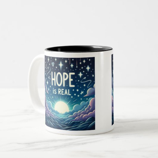 Hoffnung ist echte Tasse (Vorderseite Links)