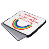 Hoffnung ist ein gutes Frühstück Laptopschutzhülle (Vorne Knopf)