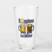 Hoffnung ist ein kalter Bier Glas (Vorderseite)