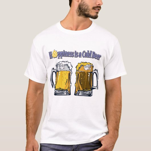 Hoffnung ist ein kalter Bier T-Shirt (Vorderseite)
