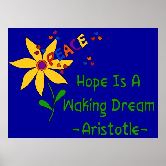 Hoffnung ist ein Weckend Traum Poster (Vorne)