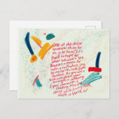 (Hoffnung ist es wert) Postkarte (Vorne/Hinten)