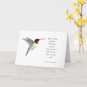 "Hoffnung ist" Hummingbird Karte