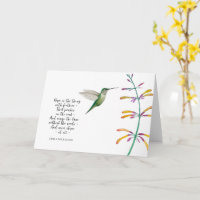 "Hoffnung ist" Hummingbird